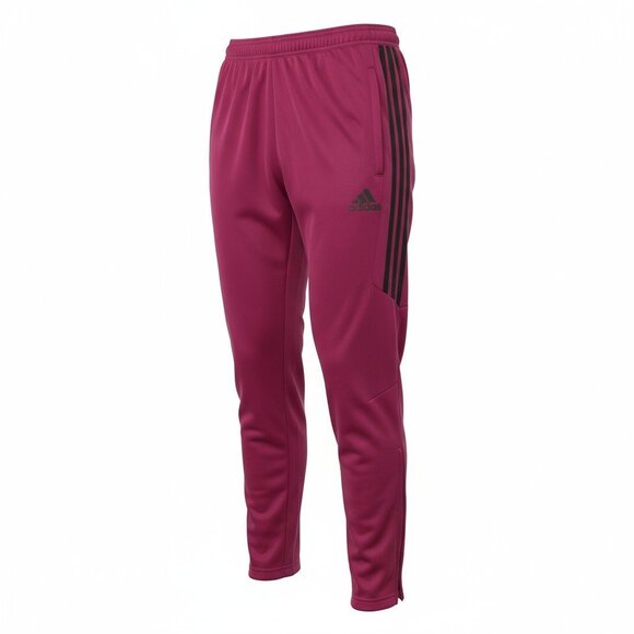 Adidas Climacool Women's XS Maroon Black Athletic Jogger 3-Stripe Zip Ankle - Picture 10 of 14
